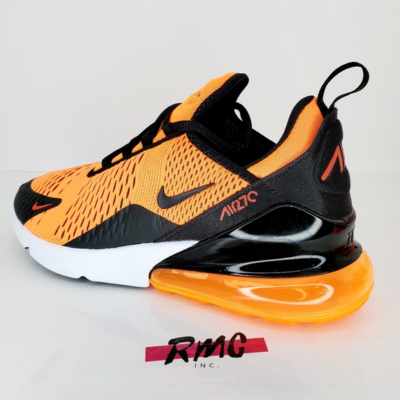 Nike Air Max 270 Total Orange Black White Orange - Picture 3 of 8
